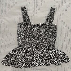 Elodie Black and White Floral Camisole